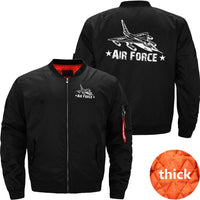 Thumbnail for AIR FORCE FIGHTER JET T - SHIRT DESIGN MILITARY BOMBER FLIGHT AVIATOR JACKET - PILOTSX