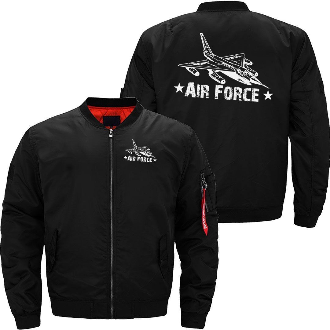 AIR FORCE FIGHTER JET T - SHIRT DESIGN MILITARY BOMBER FLIGHT AVIATOR JACKET - PILOTSX