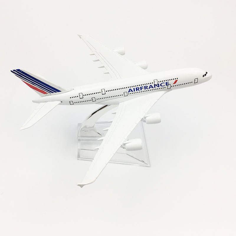 AIR FRANCE AEROPLANE MODEL AIRBUS A380 AIRPLANE 16CM METAL ALLOY DIECAST 1:400 AIRPLANE - PILOTSX