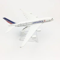 Thumbnail for AIR FRANCE AEROPLANE MODEL AIRBUS A380 AIRPLANE 16CM METAL ALLOY DIECAST 1:400 AIRPLANE - PILOTSX