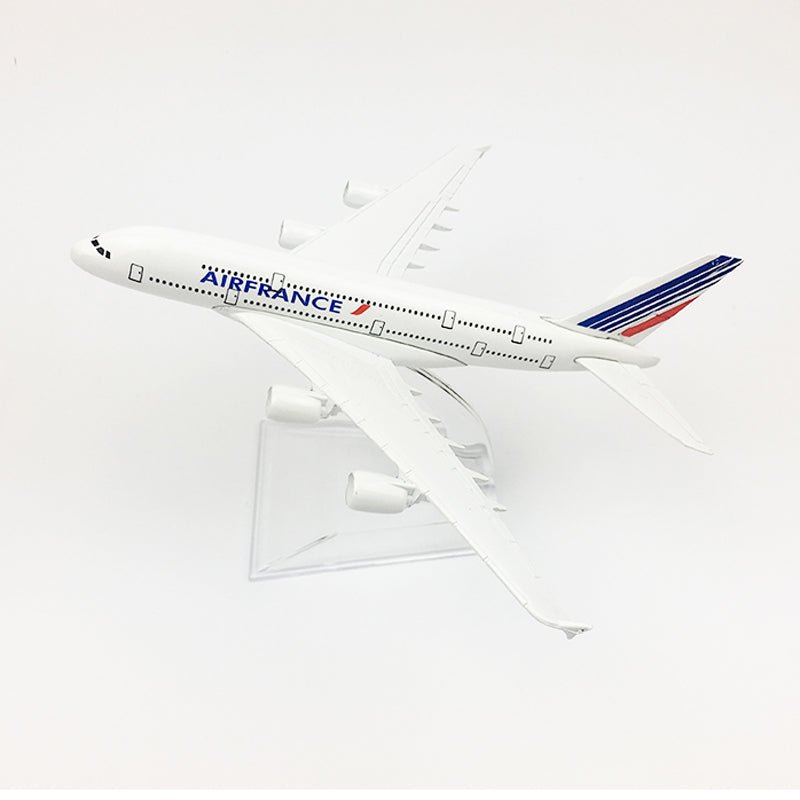 AIR FRANCE AEROPLANE MODEL AIRBUS A380 AIRPLANE 16CM METAL ALLOY DIECAST 1:400 AIRPLANE - PILOTSX