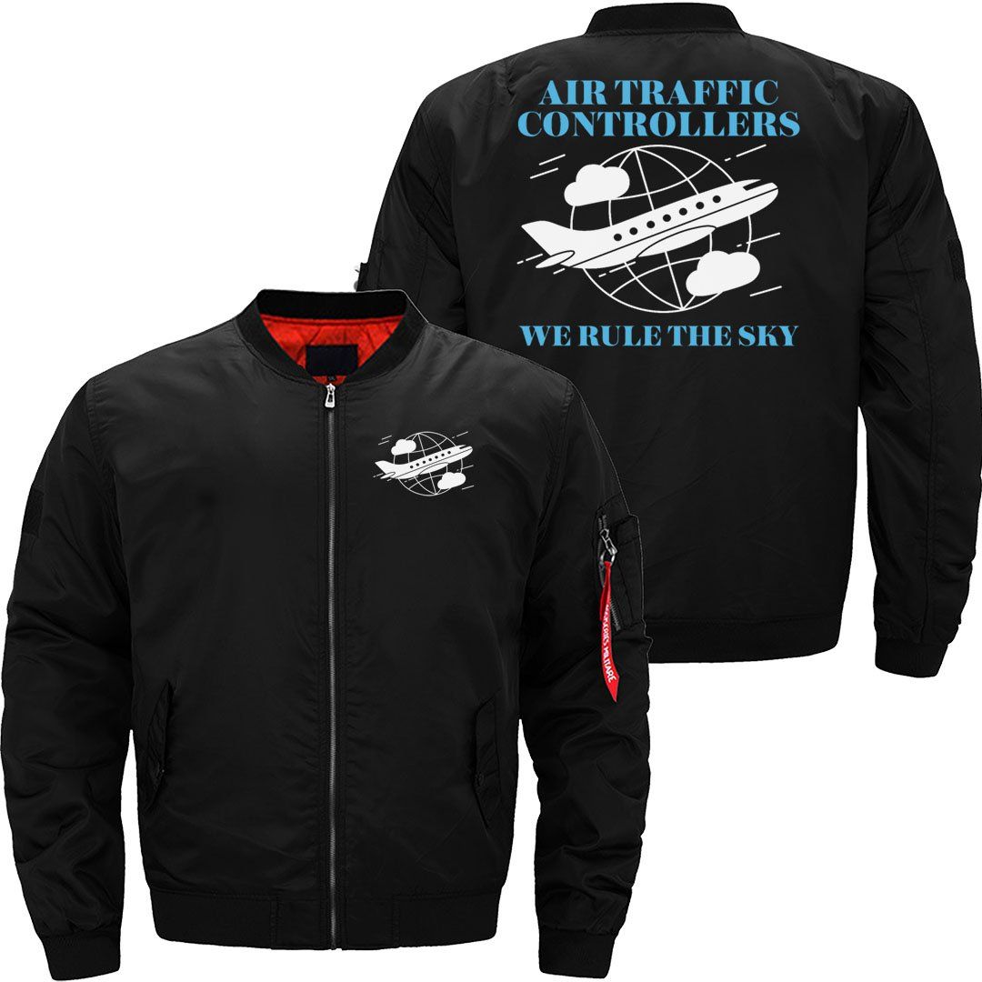 AIR TRAFFIC CONTROLLER AIRPLANE ATC CONTROL BOMBER FLIGHT AVIATOR JACKET - PILOTSX