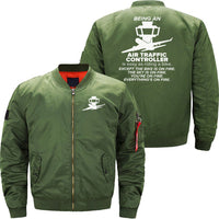 Thumbnail for AIR TRAFFIC CONTROLLER AIRPLANE BOMBER FLIGHT AVIATOR JACKET - PILOTSX