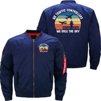 Thumbnail for AIR TRAFFIC CONTROLLER ATC AIR TRAFFIC CONTROL BOMBER FLIGHT AVIATOR JACKET - PILOTSX