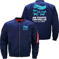 Thumbnail for AIR TRAFFIC CONTROLLER ATC AIR TRAFFIC CONTROL BOMBER FLIGHT AVIATOR JACKET - PILOTSX