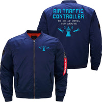 Thumbnail for AIR TRAFFIC CONTROLLER ATC AIR TRAFFIC CONTROL BOMBER FLIGHT AVIATOR JACKET - PILOTSX