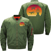 Thumbnail for AIR TRAFFIC CONTROLLER ATC AIR TRAFFIC CONTROL BOMBER FLIGHT AVIATOR JACKET - PILOTSX