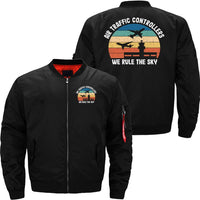 Thumbnail for AIR TRAFFIC CONTROLLER ATC AIR TRAFFIC CONTROL BOMBER FLIGHT AVIATOR JACKET - PILOTSX