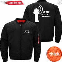 Thumbnail for AIR TRAFFIC CONTROLLER BOMBER FLIGHT AVIATOR JACKET - PILOTSX