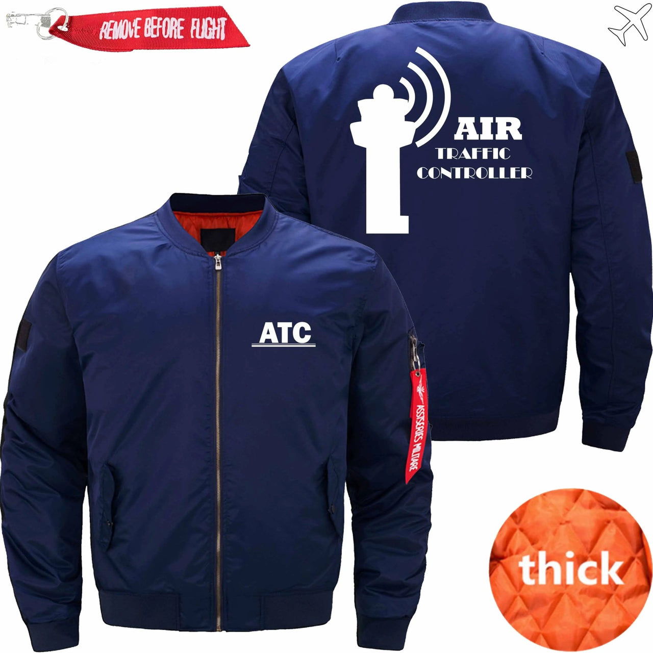 AIR TRAFFIC CONTROLLER BOMBER FLIGHT AVIATOR JACKET - PILOTSX