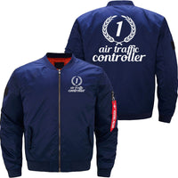 Thumbnail for AIR TRAFFIC CONTROLLER BOMBER FLIGHT AVIATOR JACKET - PILOTSX