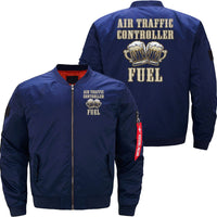 Thumbnail for AIR TRAFFIC CONTROLLER COFFEE ATC FLIGHT CONTROL BOMBER FLIGHT AVIATOR JACKET - PILOTSX