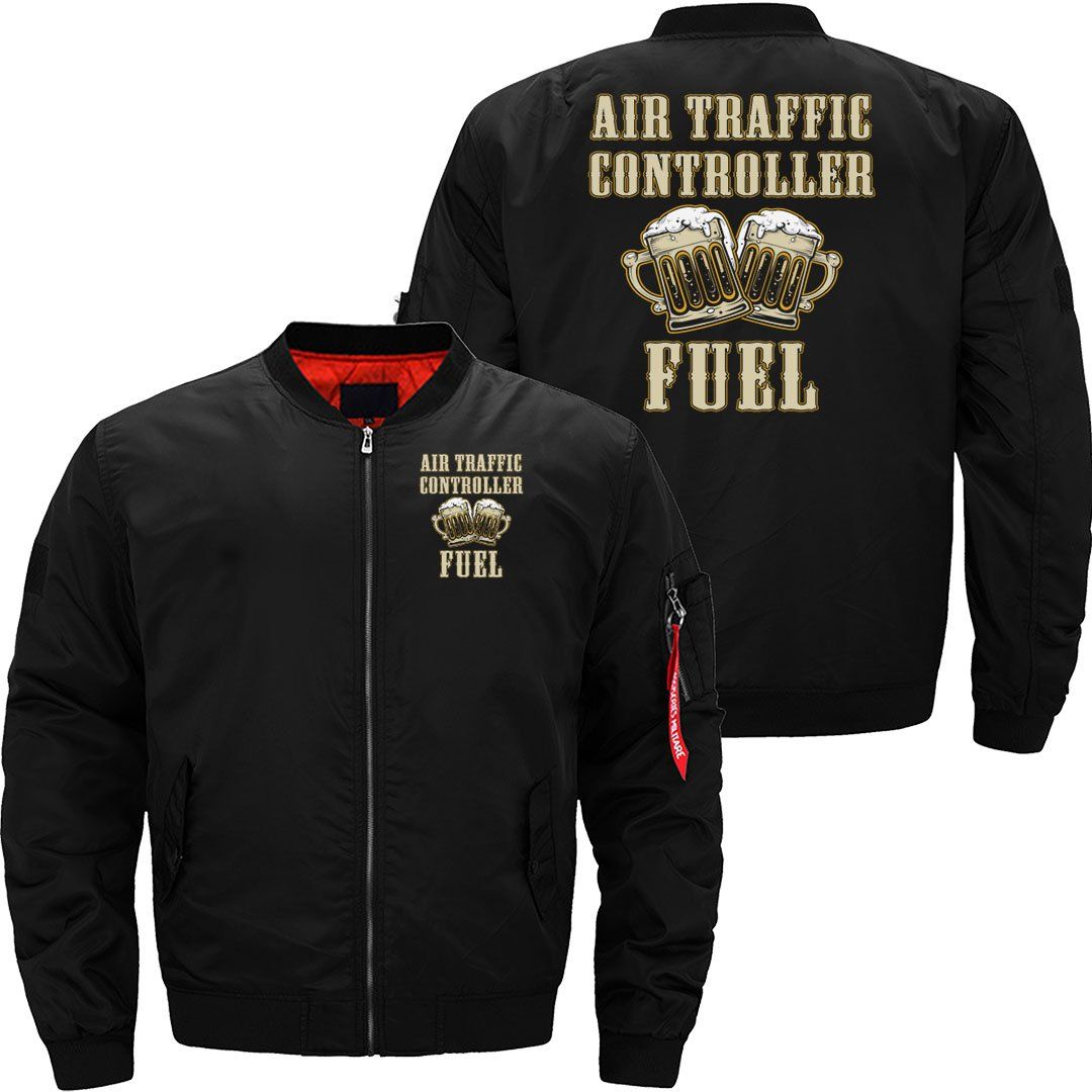 AIR TRAFFIC CONTROLLER COFFEE ATC FLIGHT CONTROL BOMBER FLIGHT AVIATOR JACKET - PILOTSX