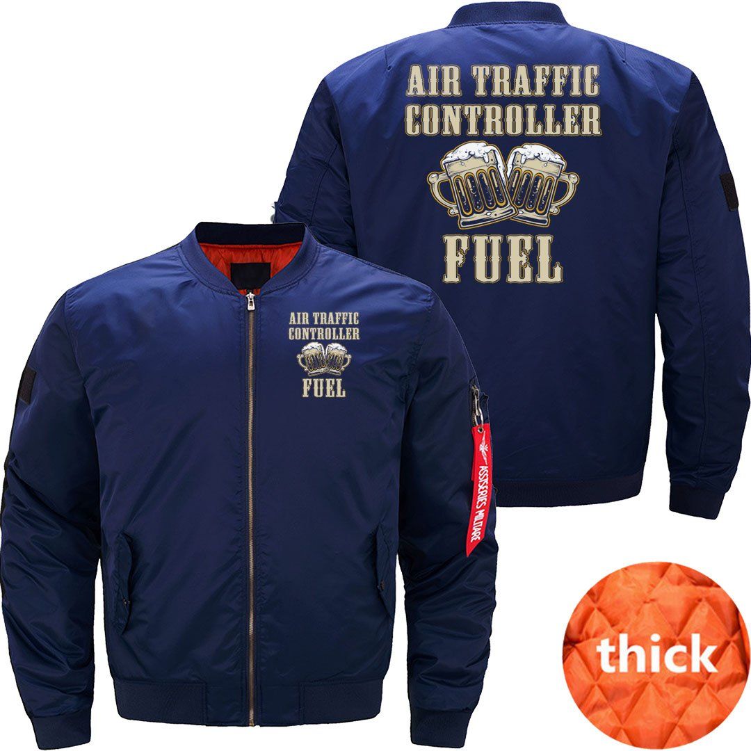 AIR TRAFFIC CONTROLLER COFFEE ATC FLIGHT CONTROL BOMBER FLIGHT AVIATOR JACKET - PILOTSX