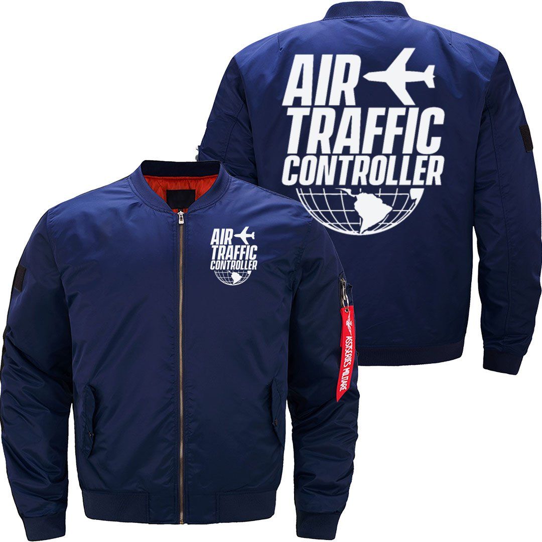 AIR TRAFFIC CONTROLLER CONTROL JOB TOWER FLIGHT BOMBER FLIGHT AVIATOR JACKET - PILOTSX