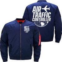 Thumbnail for AIR TRAFFIC CONTROLLER CONTROL JOB TOWER FLIGHT BOMBER FLIGHT AVIATOR JACKET - PILOTSX