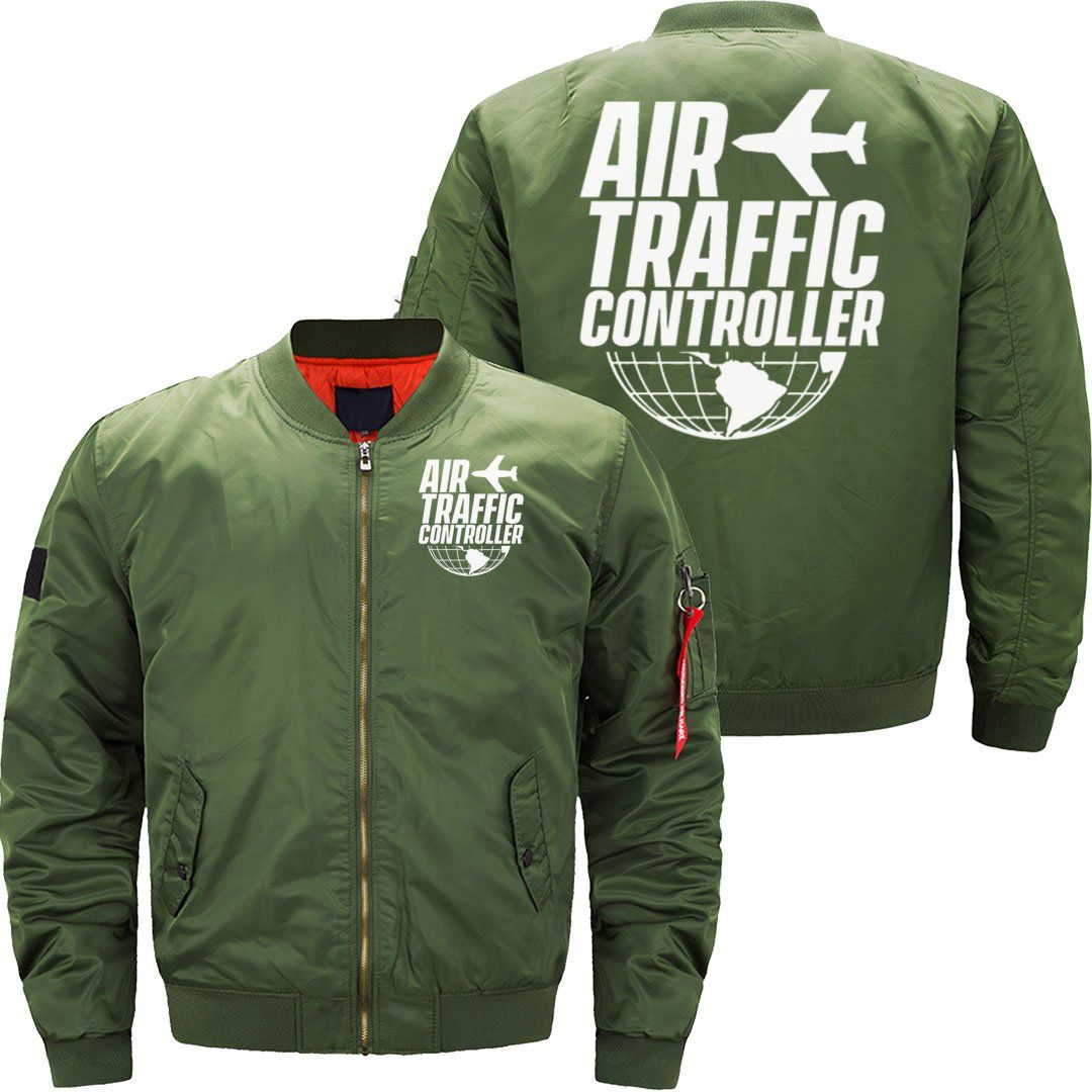 AIR TRAFFIC CONTROLLER CONTROL JOB TOWER FLIGHT BOMBER FLIGHT AVIATOR JACKET - PILOTSX