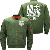 Thumbnail for AIR TRAFFIC CONTROLLER CONTROL JOB TOWER FLIGHT BOMBER FLIGHT AVIATOR JACKET - PILOTSX