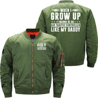 Thumbnail for AIR TRAFFIC CONTROLLER FATHER'S DAY I WANNA BE AN BOMBER FLIGHT AVIATOR JACKET - PILOTSX