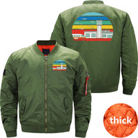 Thumbnail for AIR TRAFFIC CONTROLLER IN VINTAGE BOMBER FLIGHT AVIATOR JACKET - PILOTSX