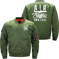 Thumbnail for AIR TRAFFIC CONTROLLER TOWER FLIGHT CONTROL JOB BOMBER FLIGHT AVIATOR JACKET - PILOTSX