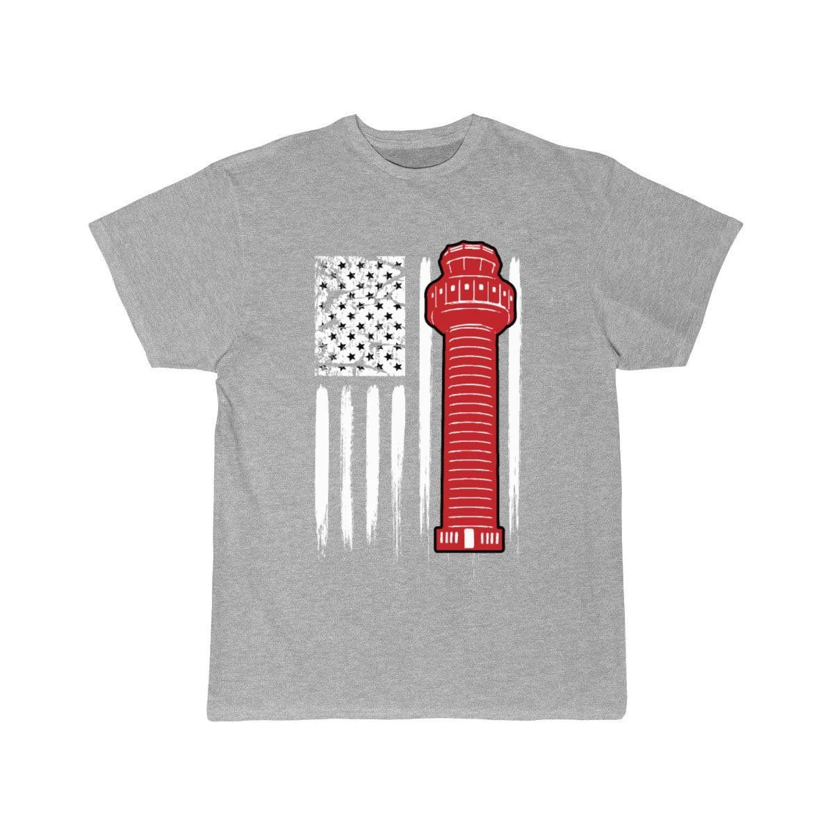 AIR TRAFFIC CONTROLLER US FLAG ATC T - SHIRT - PILOTSX