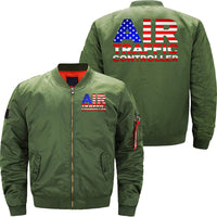 Thumbnail for AIR TRAFFIC CONTROLLER USA FLAG ATC FLIGHT BOMBER FLIGHT AVIATOR JACKET - PILOTSX