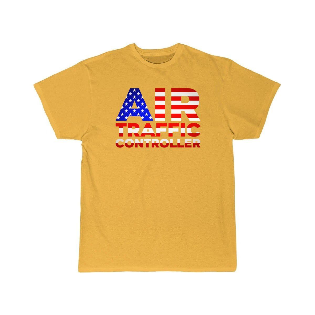 AIR TRAFFIC CONTROLLER USA FLAG ATC FLIGHT T - SHIRT - PILOTSX