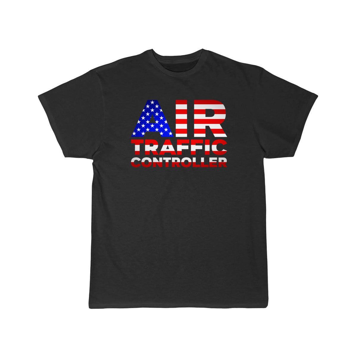 AIR TRAFFIC CONTROLLER USA FLAG ATC FLIGHT T - SHIRT - PILOTSX