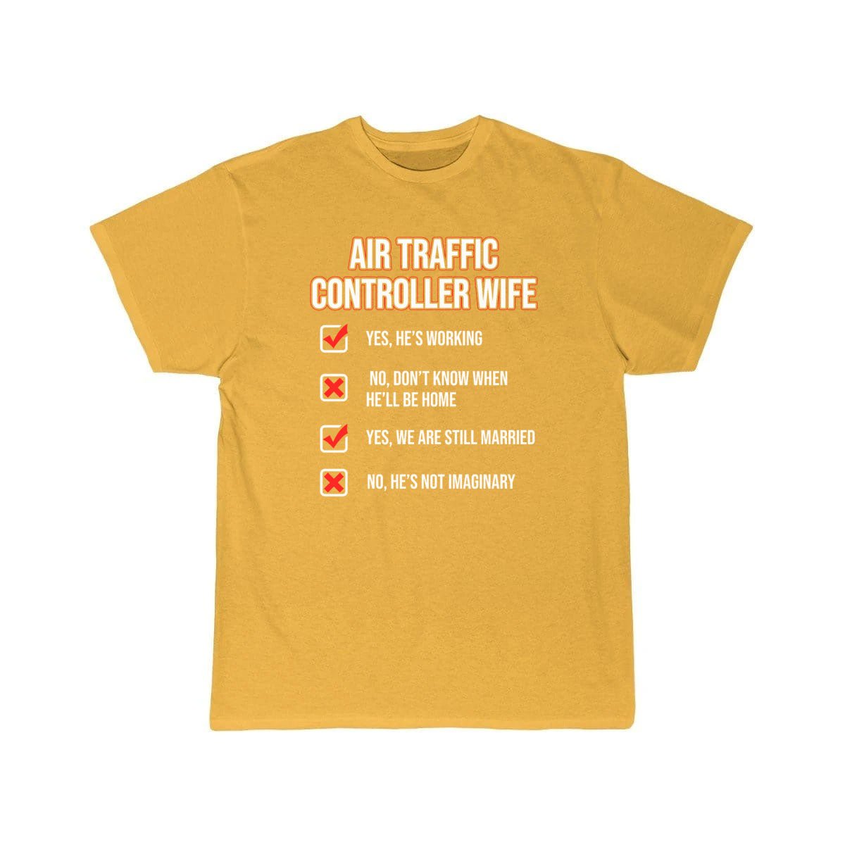 AIR TRAFFIC CONTROLLER WIFE ATC FLIGHT CONTROL T - SHIRT - PILOTSX