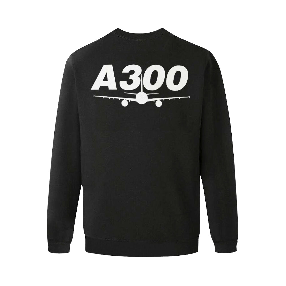 AIRBUS 300 MEN'S OVERSIZED FLEECE CREW SWEATSHIRT - PILOTSX