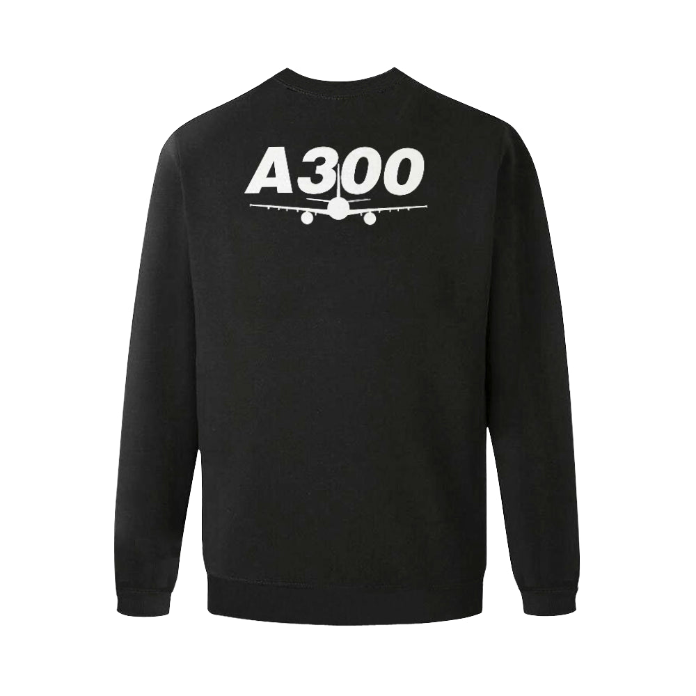 AIRBUS 300 MEN'S OVERSIZED FLEECE CREW SWEATSHIRT - PILOTSX