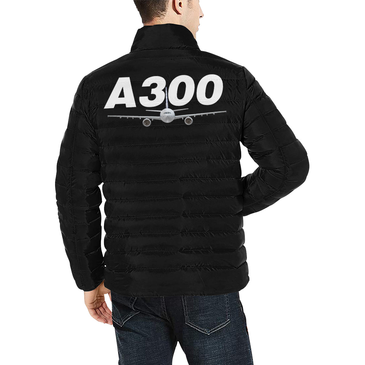 AIRBUS 300 MEN'S STAND COLLAR PADDED JACKET - PILOTSX