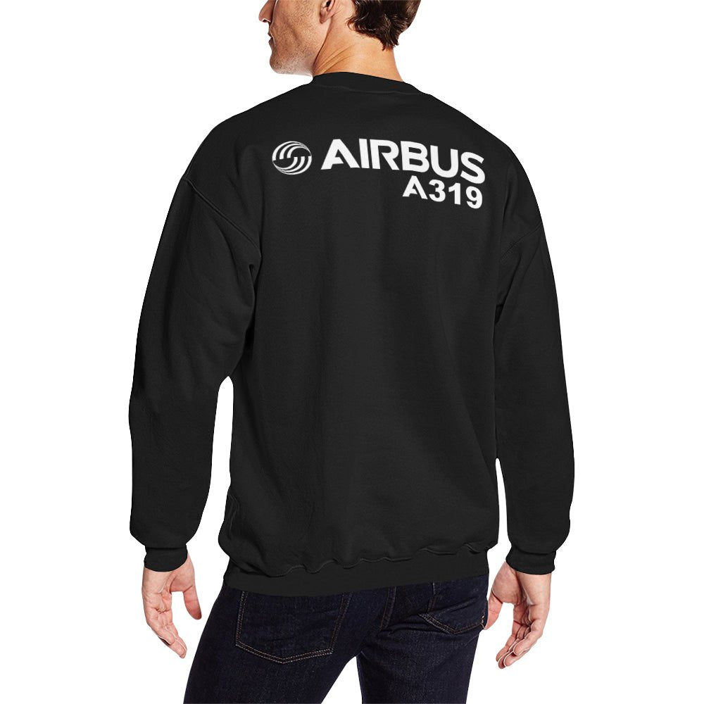 AIRBUS 319 MEN'S OVERSIZED FLEECE CREW SWEATSHIRT - PILOTSX