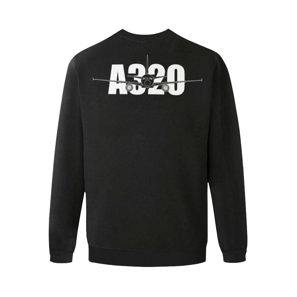 AIRBUS 320 MEN'S OVERSIZED FLEECE CREW SWEATSHIRT - PILOTSX