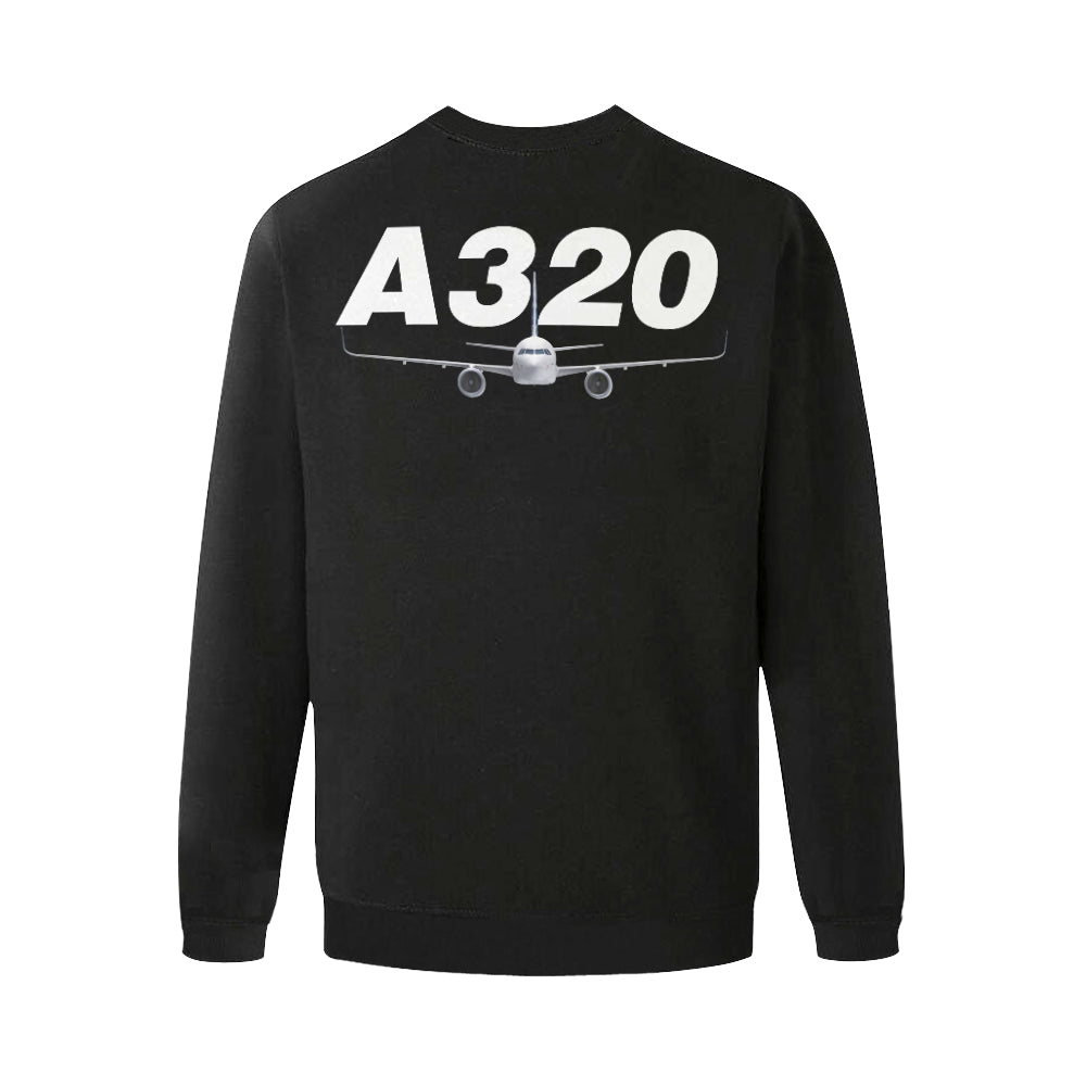 AIRBUS 320 MEN'S OVERSIZED FLEECE CREW SWEATSHIRT - PILOTSX