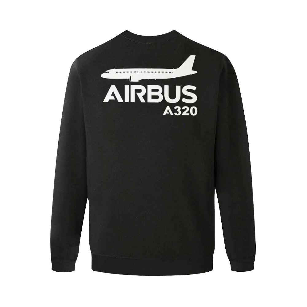 AIRBUS 320 MEN'S OVERSIZED FLEECE CREW SWEATSHIRT - PILOTSX