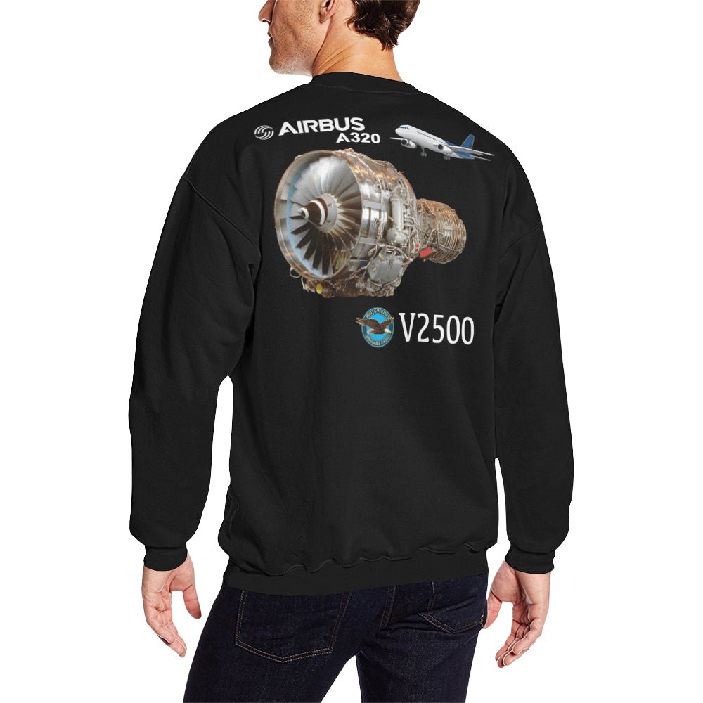 AIRBUS 320 MEN'S OVERSIZED FLEECE CREW SWEATSHIRT - PILOTSX