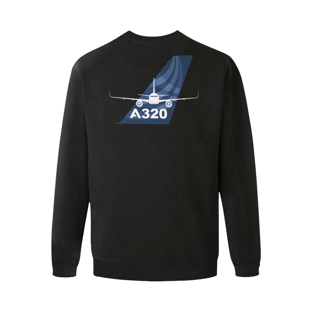 AIRBUS 320 MEN'S OVERSIZED FLEECE CREW SWEATSHIRT - PILOTSX