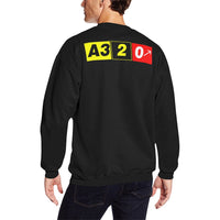 Thumbnail for AIRBUS 320 MEN'S OVERSIZED FLEECE CREW SWEATSHIRT - PILOTSX