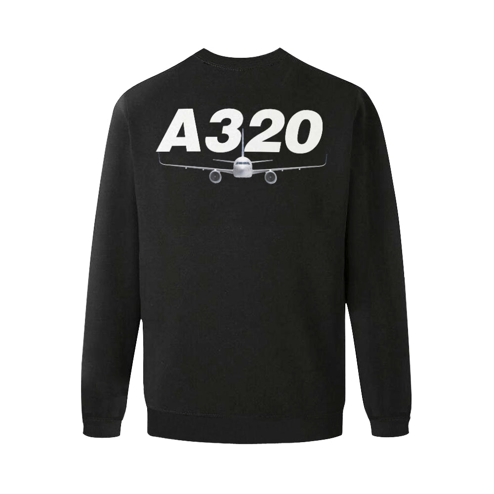 AIRBUS 320 MEN'S OVERSIZED FLEECE CREW SWEATSHIRT - PILOTSX