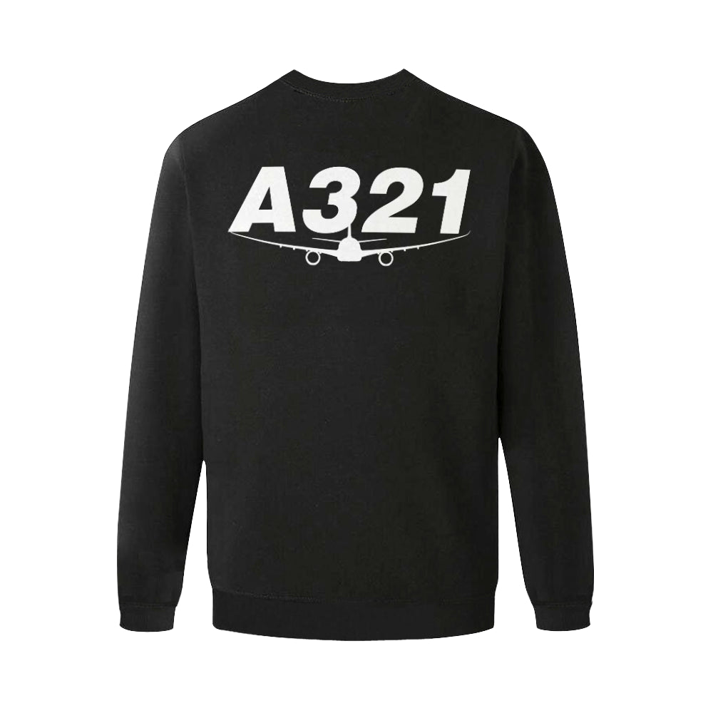 AIRBUS 321 MEN'S OVERSIZED FLEECE CREW SWEATSHIRT - PILOTSX