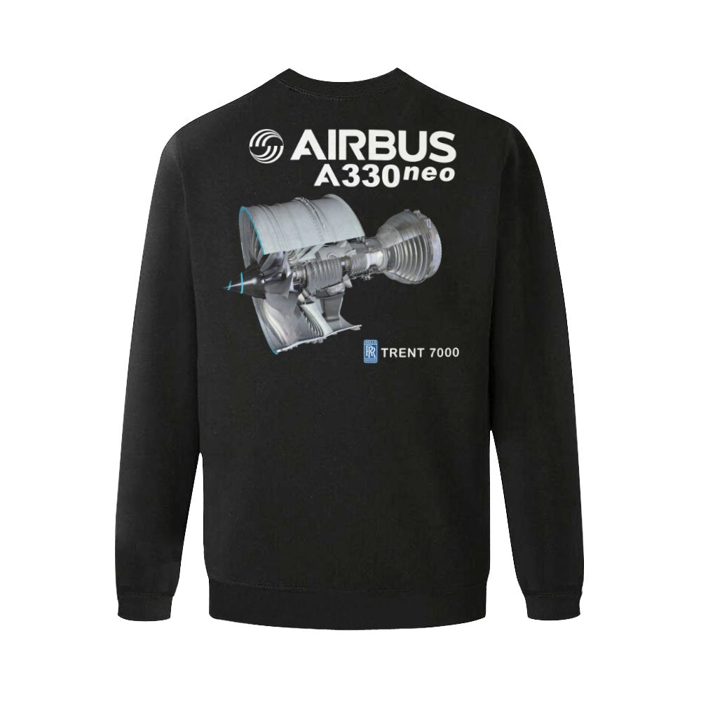 AIRBUS 330 MEN'S OVERSIZED FLEECE CREW SWEATSHIRT - PILOTSX