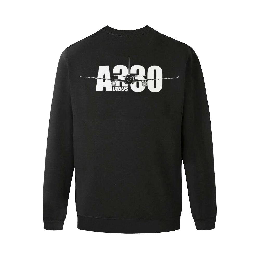 AIRBUS 330 MEN'S OVERSIZED FLEECE CREW SWEATSHIRT - PILOTSX