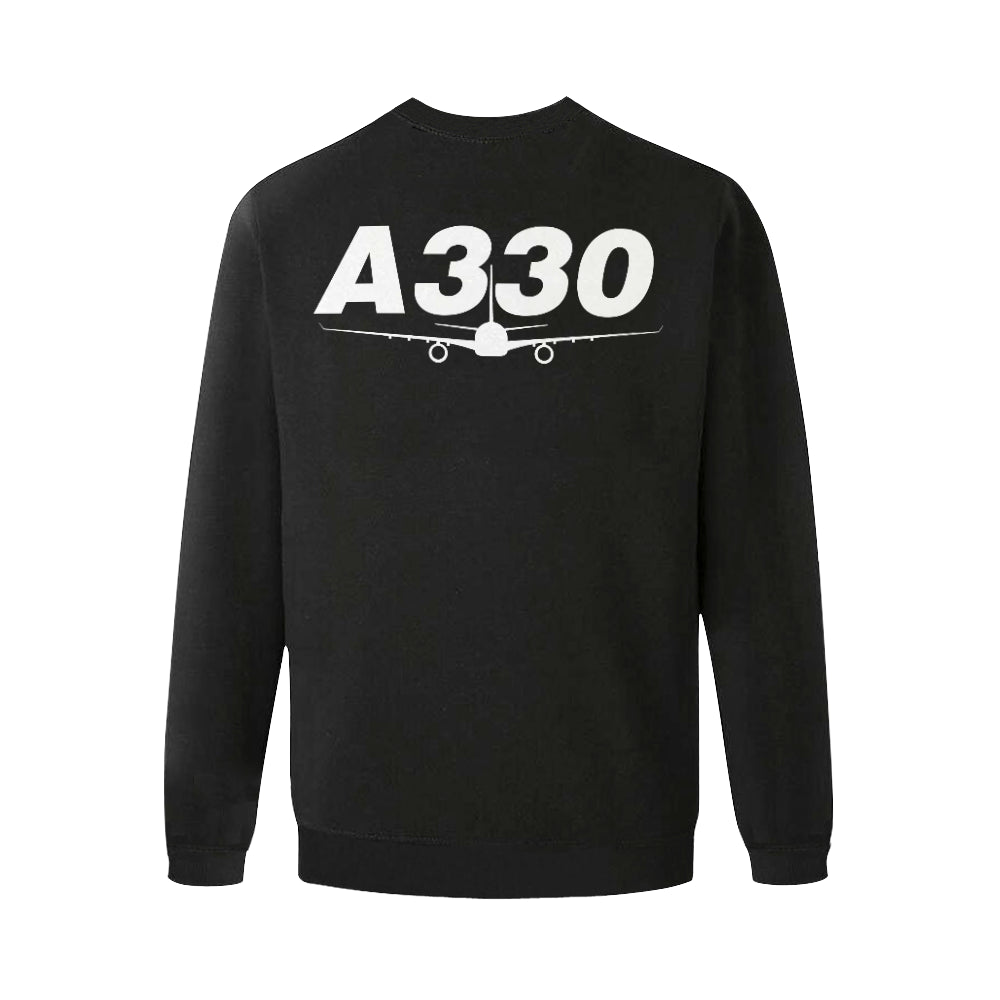 AIRBUS 330 MEN'S OVERSIZED FLEECE CREW SWEATSHIRT - PILOTSX