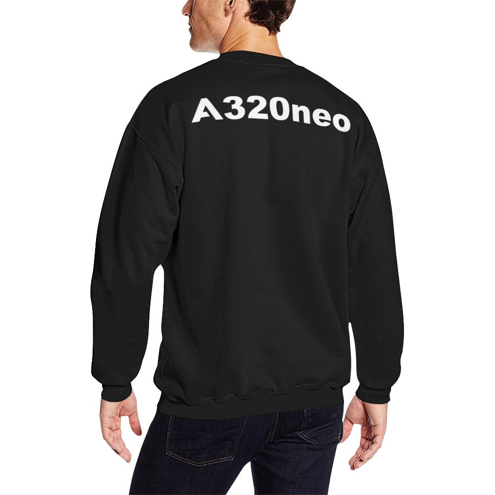 AIRBUS 330 MEN'S OVERSIZED FLEECE CREW SWEATSHIRT - PILOTSX