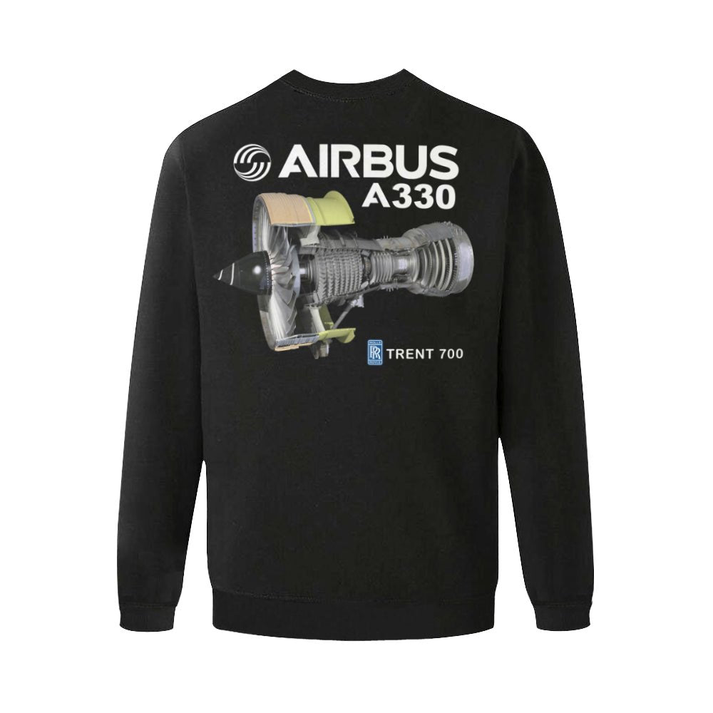 AIRBUS 330 MEN'S OVERSIZED FLEECE CREW SWEATSHIRT - PILOTSX