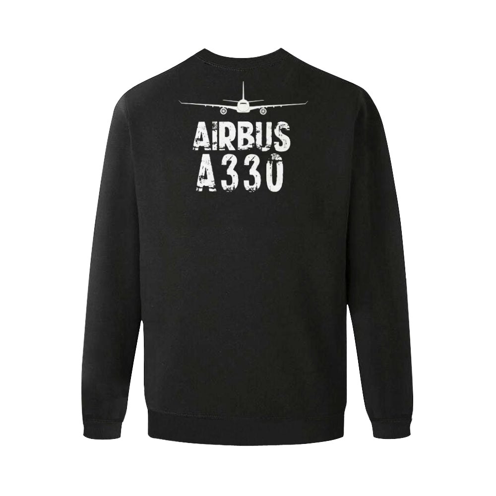 AIRBUS 330 MEN'S OVERSIZED FLEECE CREW SWEATSHIRT - PILOTSX