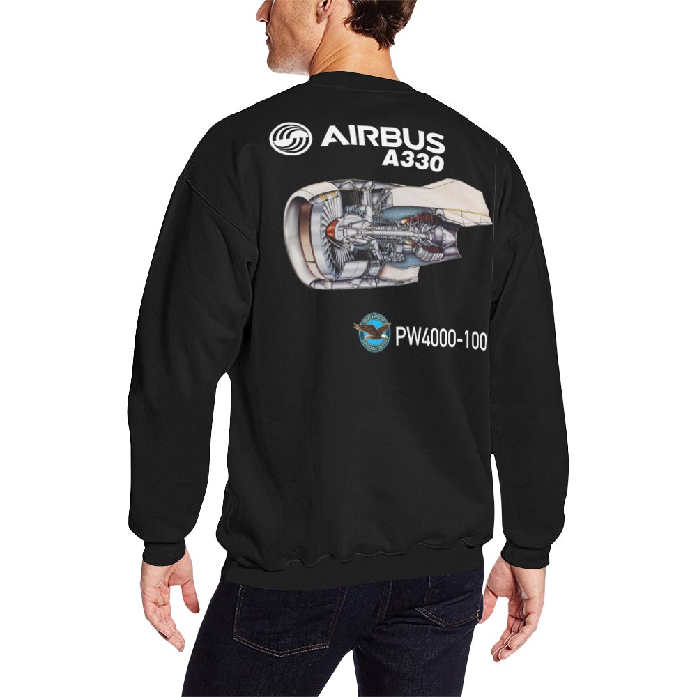 AIRBUS 330 MEN'S OVERSIZED FLEECE CREW SWEATSHIRT - PILOTSX