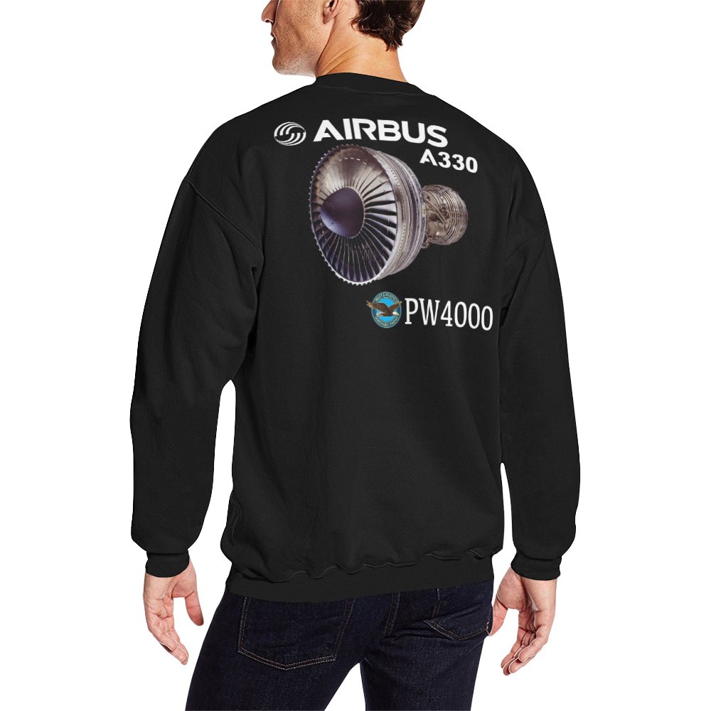 AIRBUS 330 MEN'S OVERSIZED FLEECE CREW SWEATSHIRT - PILOTSX